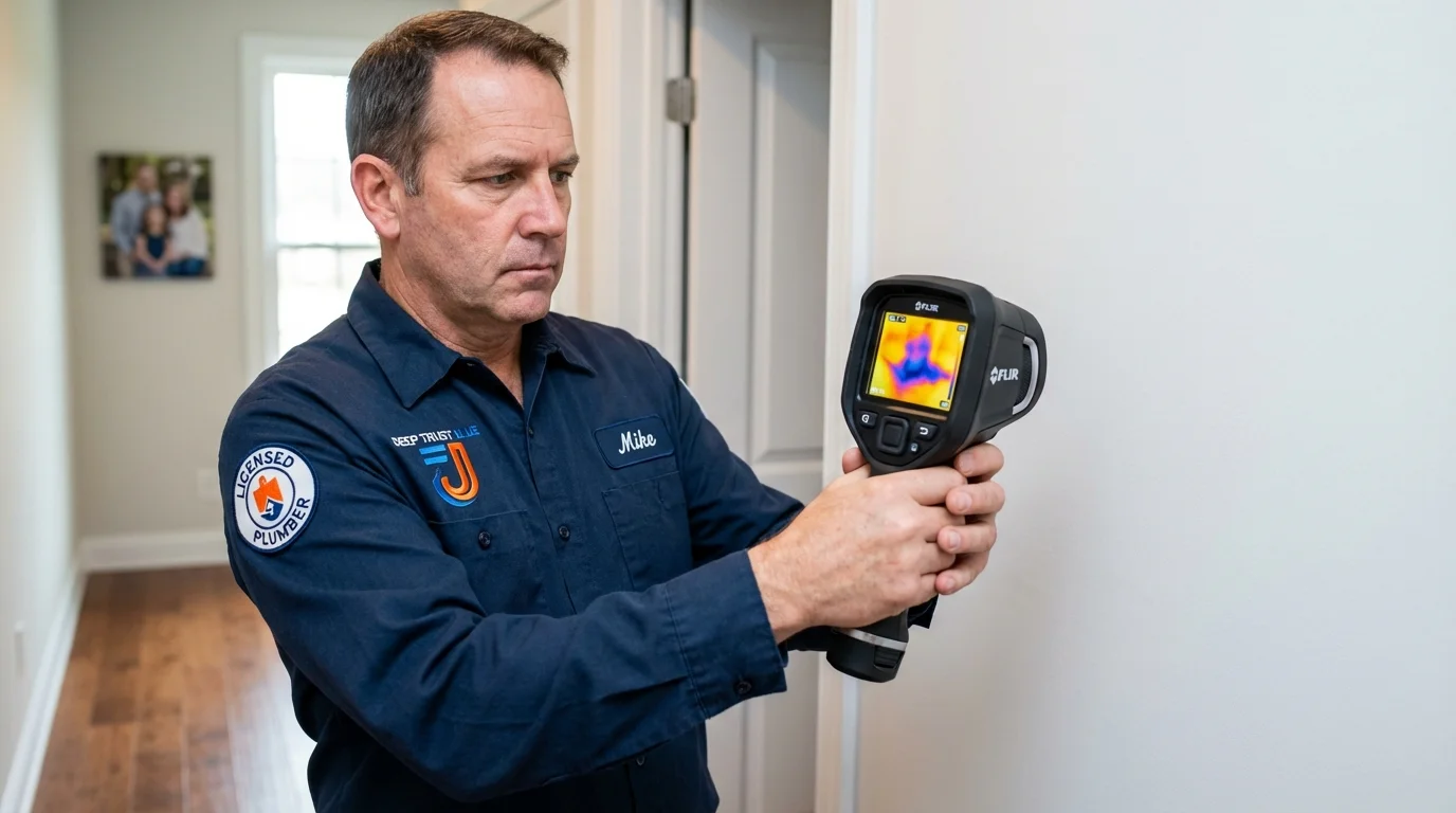 Thermal imaging leak detection by Johns Plumbing LLC in Summit